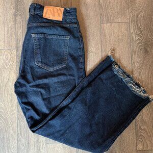 Zara Dark Wash Jeans - Straight Leg Crop Size 6